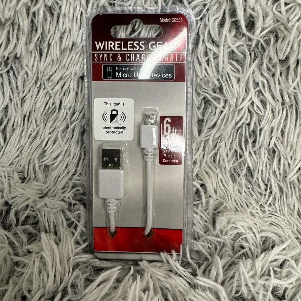 Wireless Gear Sync & Charge Cable- for Micro USB Devices